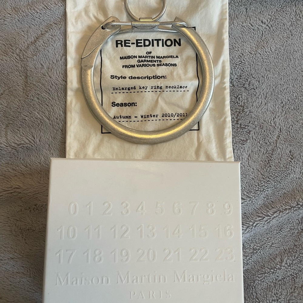 Maison Martin Margiela Silver Key Ring Necklace from H&M collaboration